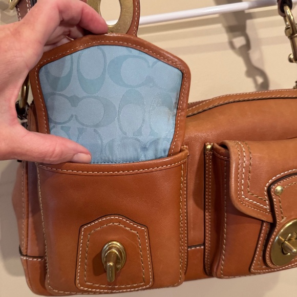 Vintage COACH LEGACY 65th Butterscotch Double turn lock - Picture 8 of 11